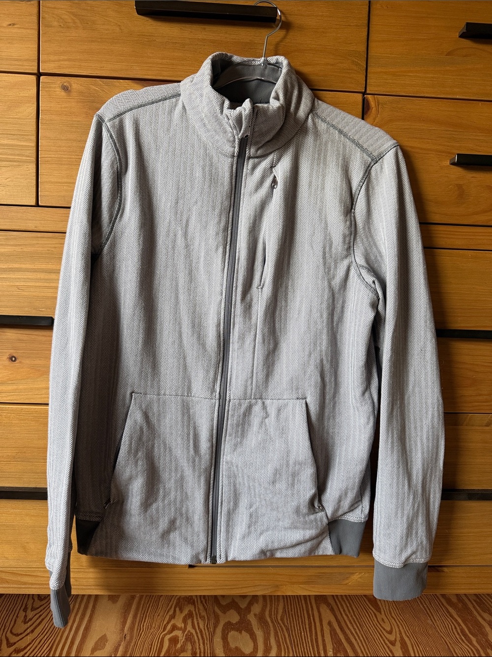 Lululemon Light Gray Full-Zip Jacket